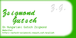zsigmond gutsch business card